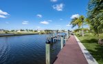 Wide Gulf Access Canal with Deck and Boat Lift